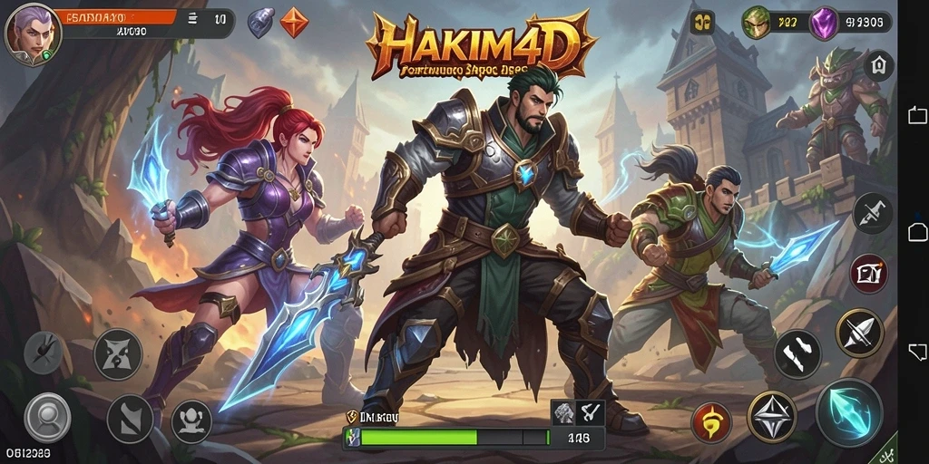 Tampilan gameplay menegangkan dalam HAKIM4D dengan aksi penuh strategi.