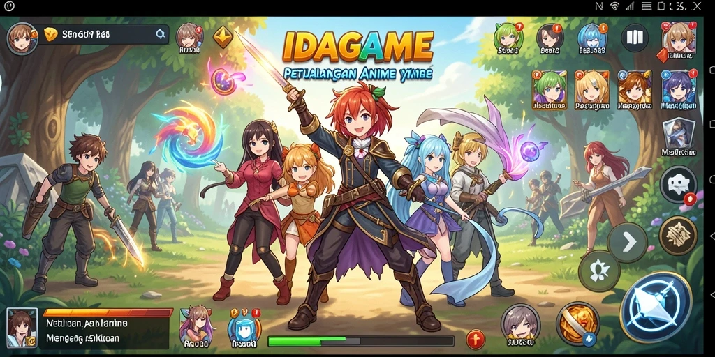 Tampilan gameplay <strong>IDAGAME</strong> yang menakjubkan dan penuh warna.
