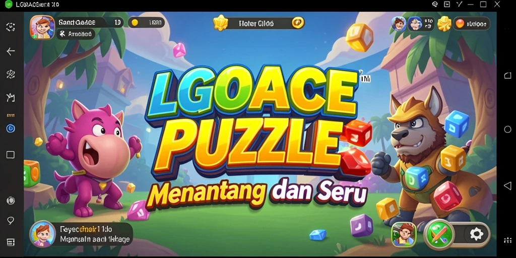 Screenshot LGOACE menampilkan gameplay Puzzle yang menarik dan penuh tantangan.