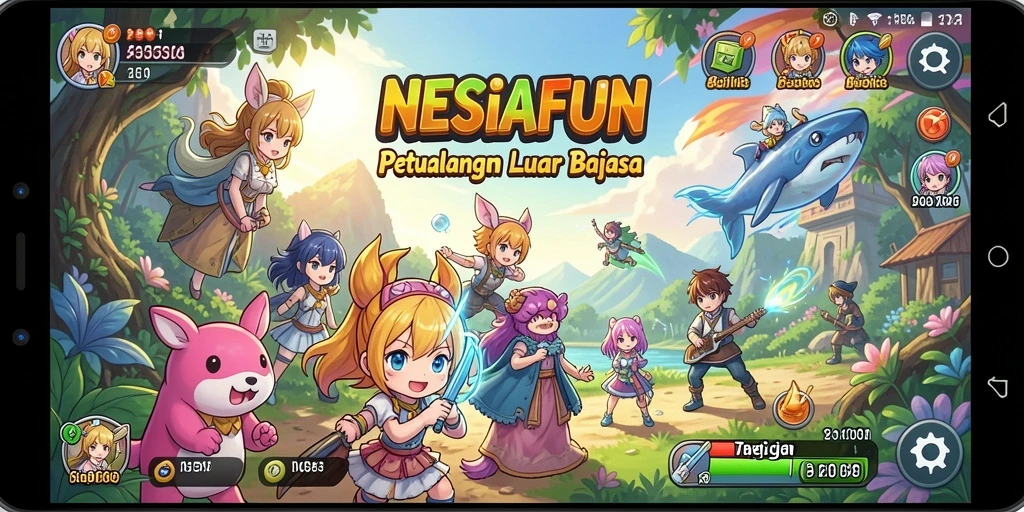 Screenshot <strong>NESIAFUN</strong> menampilkan aksi seru dalam dunia Anime yang penuh warna.